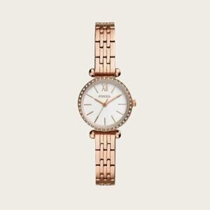 Fossil BQ3502 Tillie Mini Three-Hand Rose Gold Steel Watch